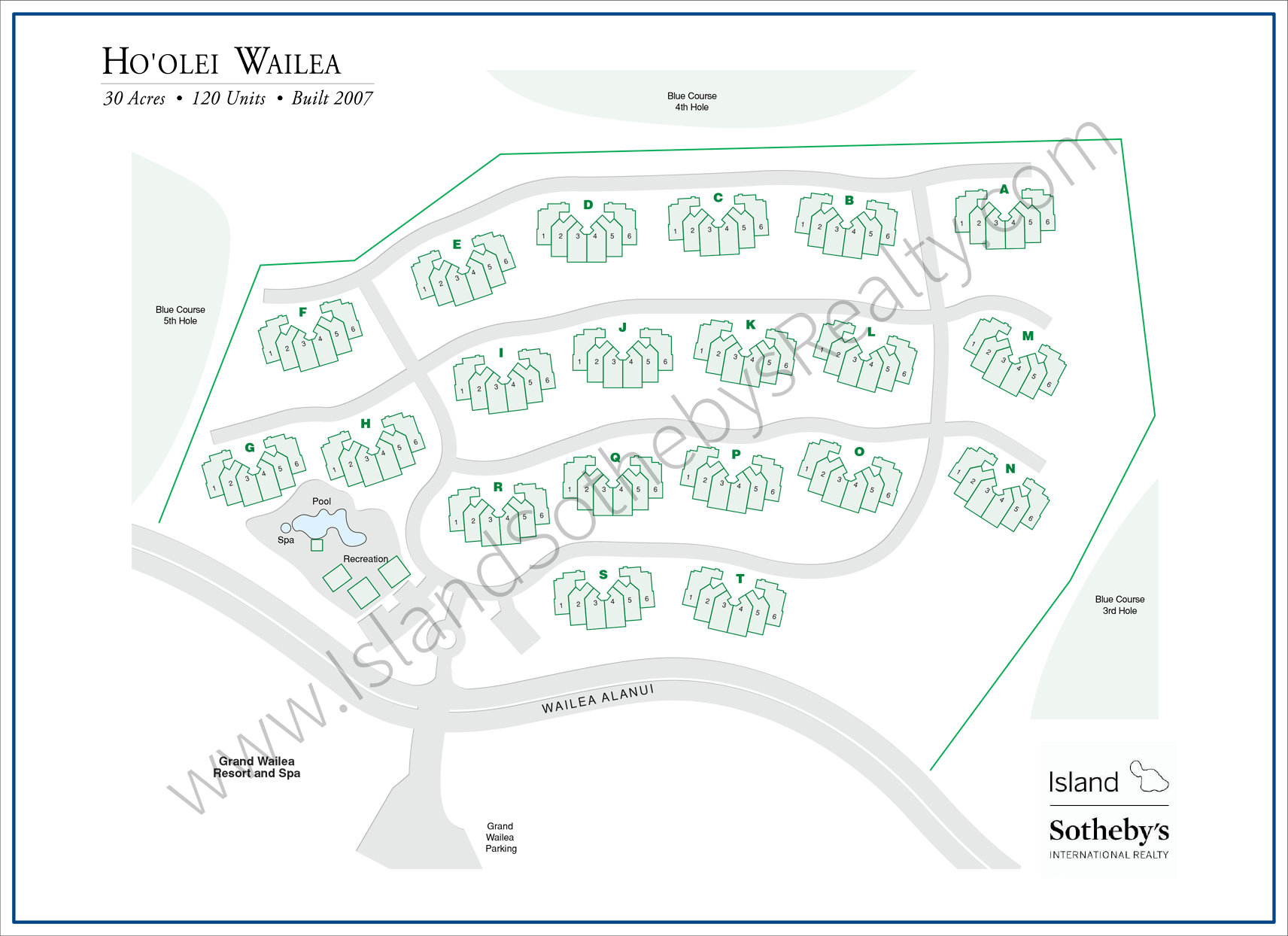 Map of Hoolei Wailea Maui